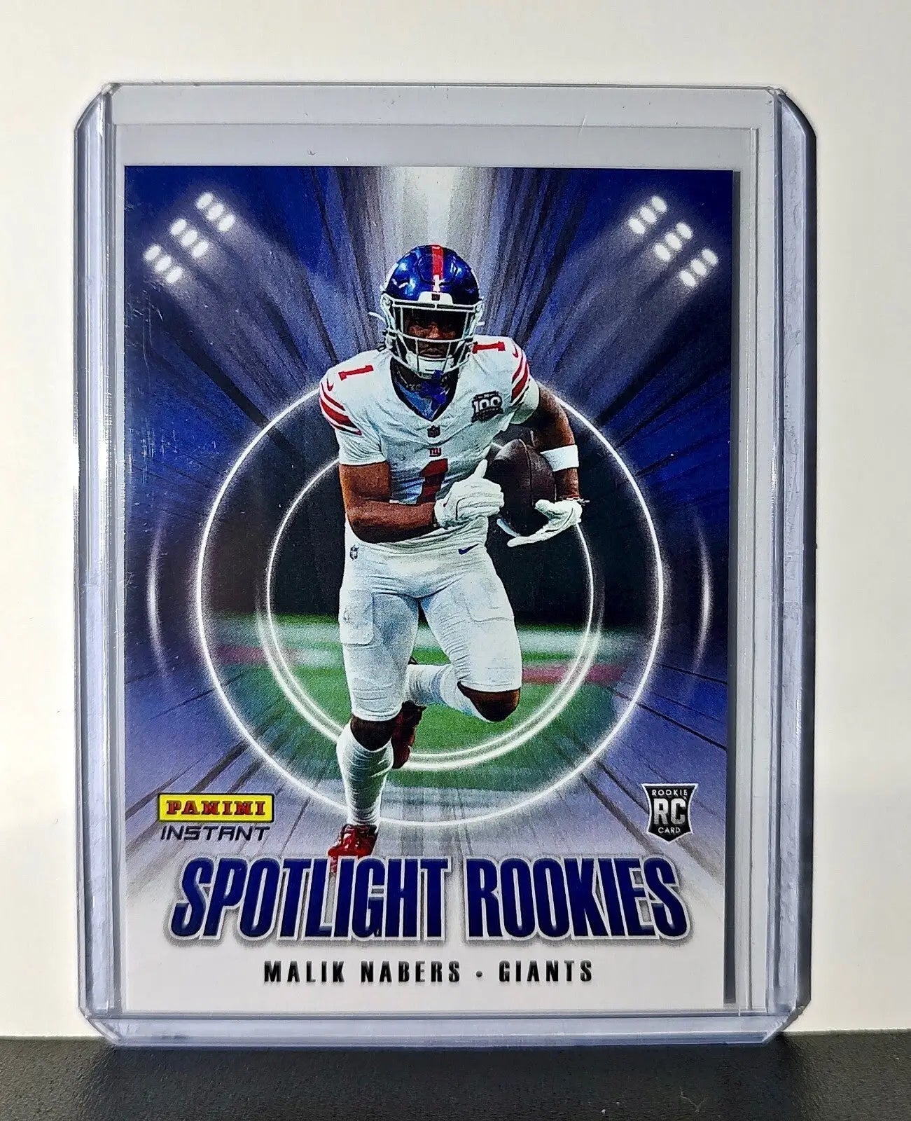 Malik Nabers Rookie 2024 Panini Spotlight Rookies NFL #18 Card Giants 1 of 1426 - Football Card Single
