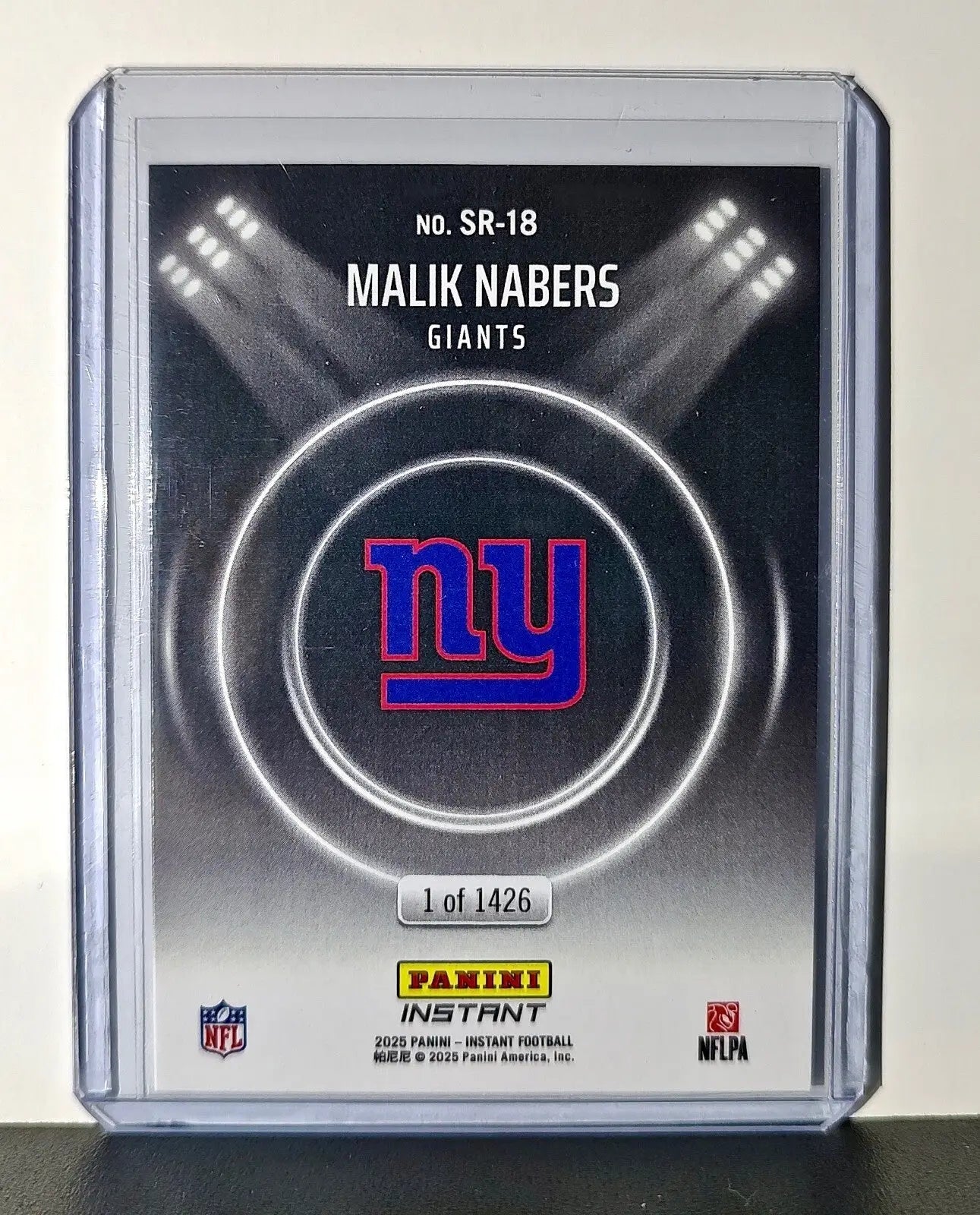 Malik Nabers Rookie 2024 Panini Spotlight Rookies NFL #18 Card Giants 1 of 1426 - Football Card Single