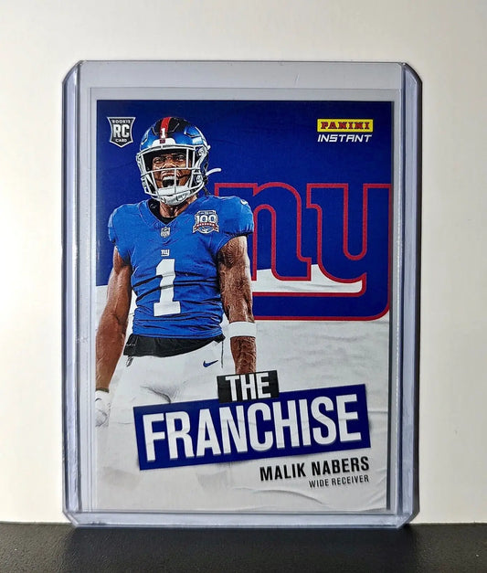 Malik Nabers Rookie 2024 Panini The Franchise NFL #20 Football Card 1 of 319 - Football Card Single