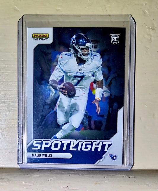 Malik Willis 2022 NFL Panini #25 Spotlight Rookie Football Card 1/603 - Football Card Single