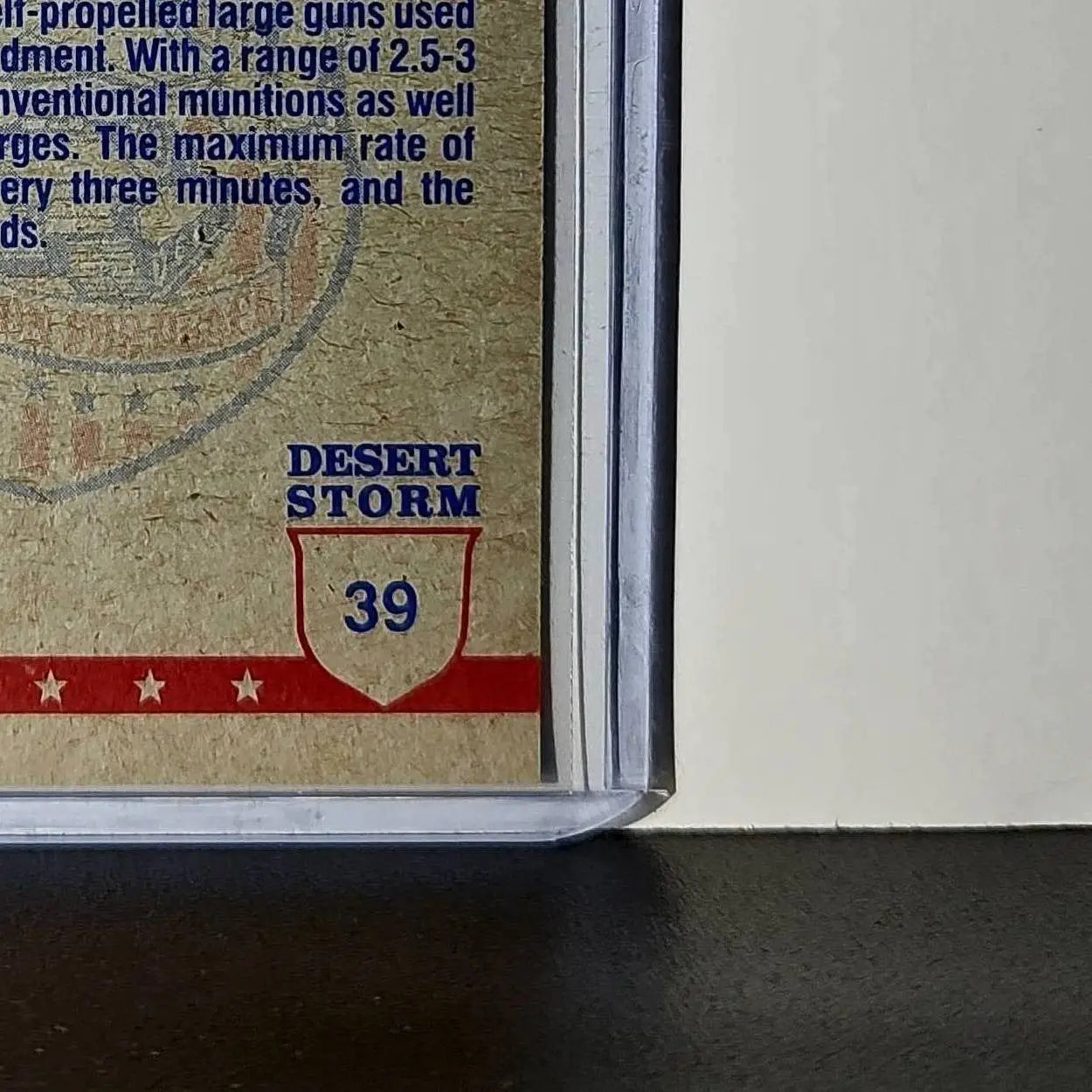 Manning the M-110 Howitzer 1991 Topps Desert Storm #39 Card