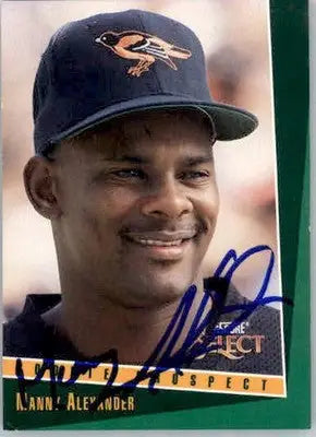 Manny Alexander - 1993 Select - #391 - AUTO Baseball - Baseball Card Single