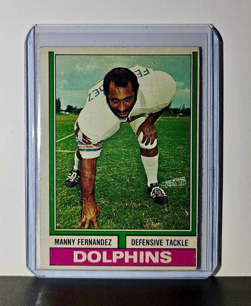 Manny Fernandez 1974 Topps NFL #365 Card Miami Dolphins