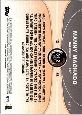 Manny Machado - 2014 Topps - #SST-19 - Saber Stars Baseball - Baseball Card Single