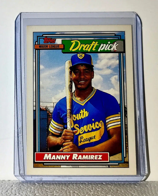 Manny Ramirez 1992 Topps MLB #156 Draft Baseball Card Cleveland Indians - Baseball Card Single