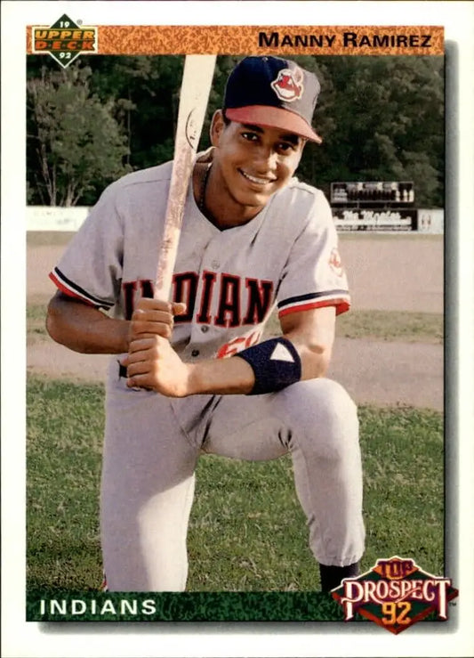 Manny Ramirez 1992 Upper Deck MLB #63 Rookie Baseball Card Cleveland Indians - Baseball Card Single