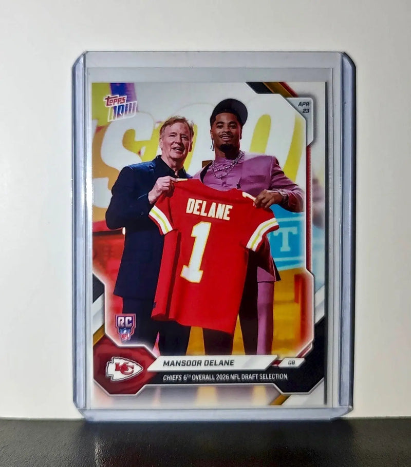 Mansoor Delane Rookie 2026 Topps Now Draft Night #MDEL Card Kansas City Chiefs - Football Card Single
