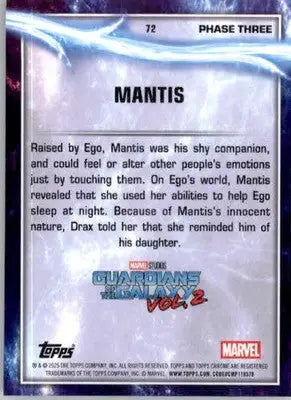 Mantis - 2025 Topps Chrome Marvel Studios - #72 - Non_sport - Non-Sports Card Single