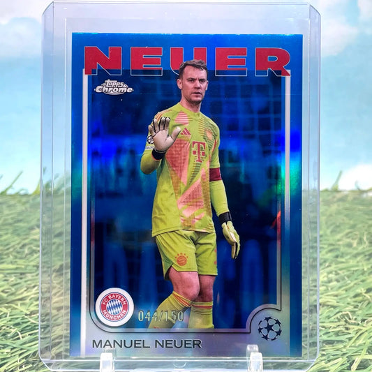 Manuel Neuer True Blue /150 Topps Chrome 2024-25 Bayern Munchen - Soccer Card Single