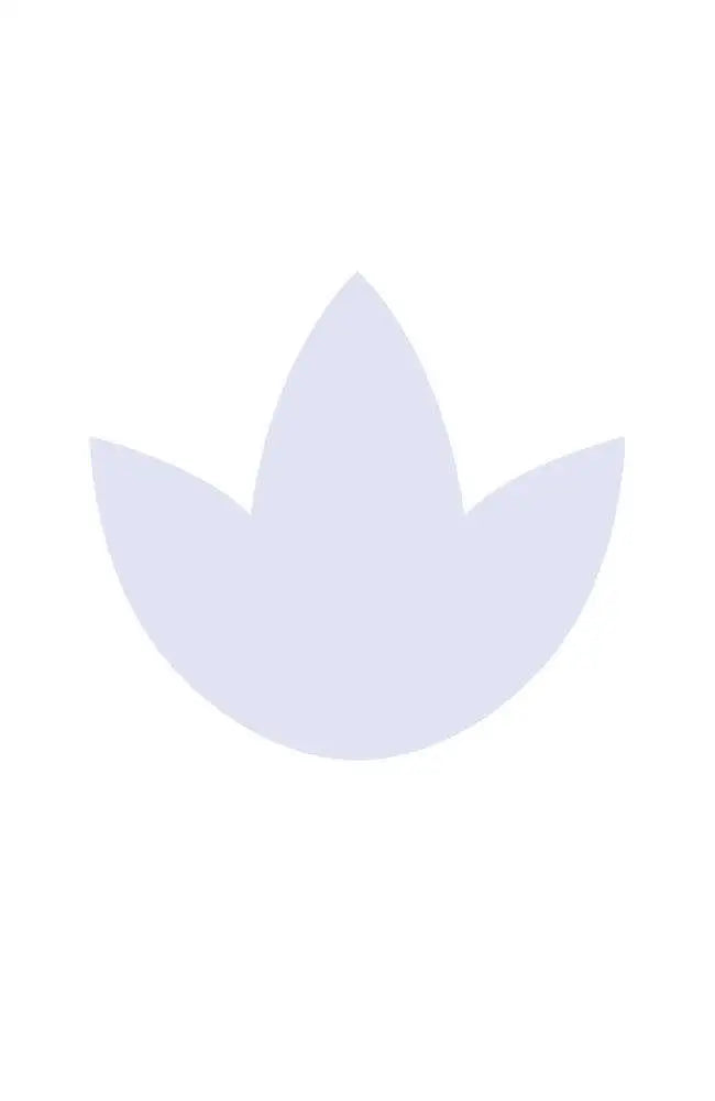 Light purple lotus flower logo with three petals for Laila Starr Pen & Ink cover