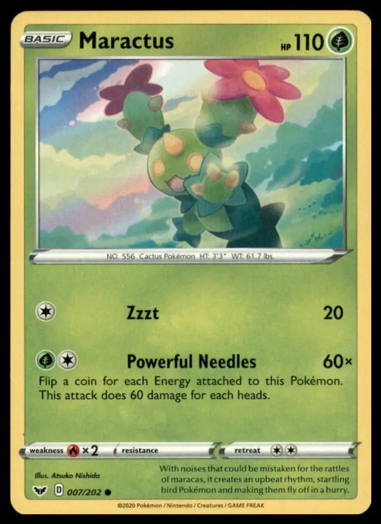 Maractus 007/202 Swsh01: Sword & Shield Regular Pokemon - Pokémon Card Single