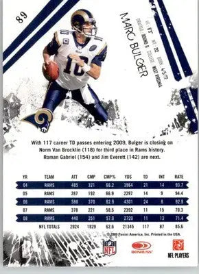 Marc Bulger - 2009 Donruss Rookies & Stars - #89 - Football - Football Card Single