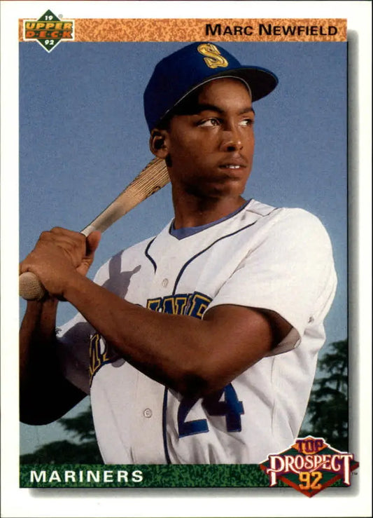 Marc Newfield 1992 Upper Deck MLB #64 Baseball Card Seattle Mariners - Baseball Card Single