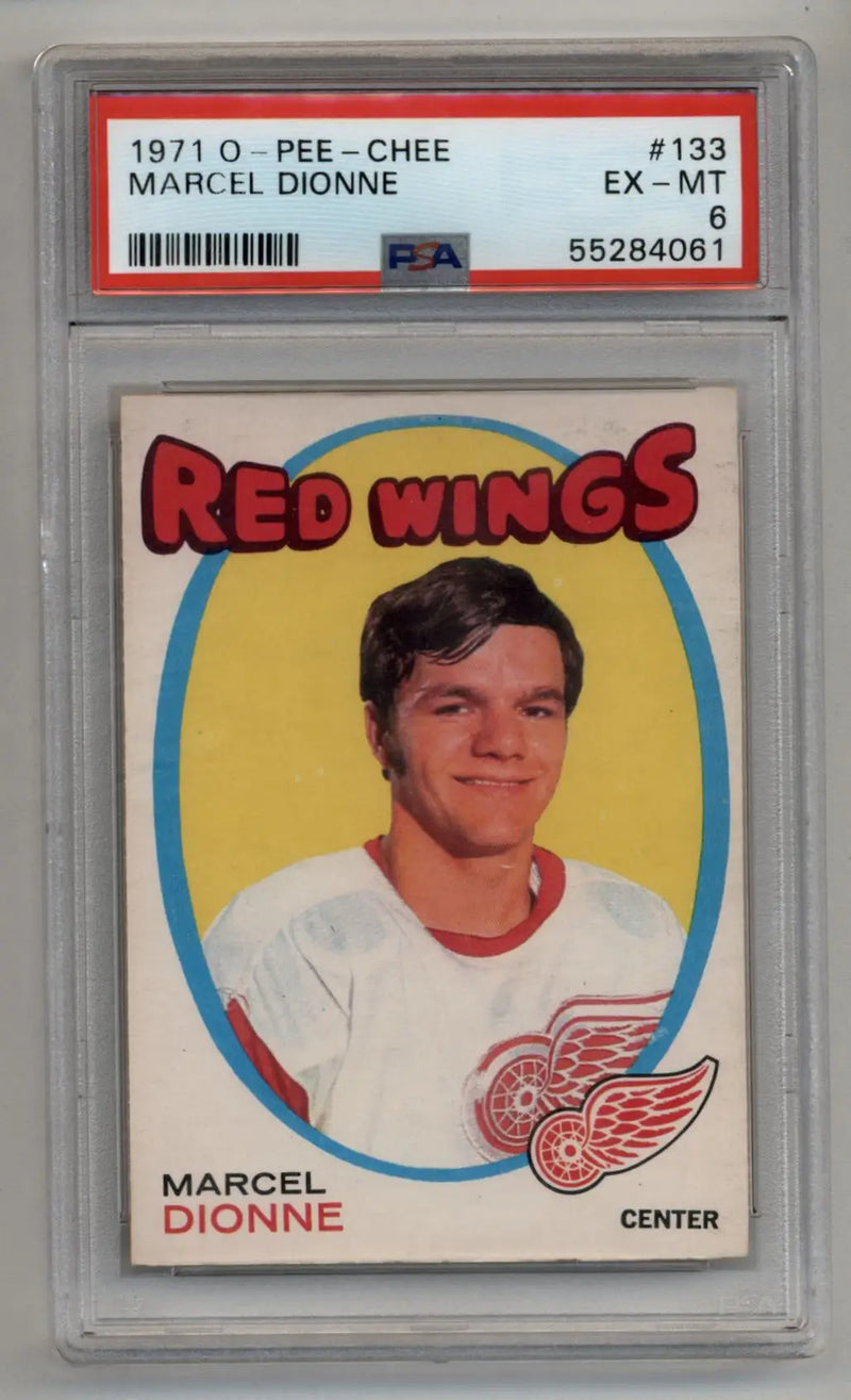 Marcel Dionne 1971-72 O-Pee-Chee #133 PSA 6 Excellent Mint - Hockey Card Single