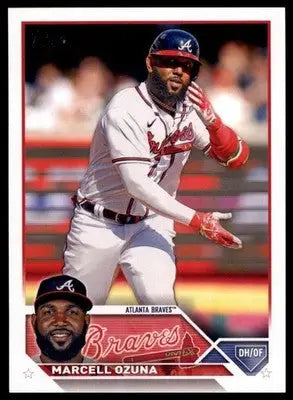 Marcell Ozuna 2023 Topps #125 Atlanta Braves - Baseball Card Single