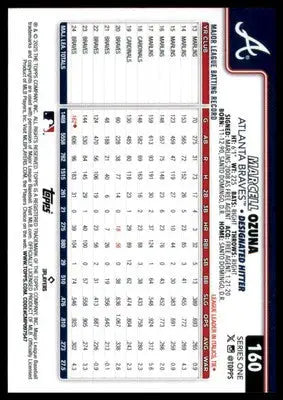 Marcell Ozuna 2025 Topps #160 Atlanta Braves - Baseball Card Single