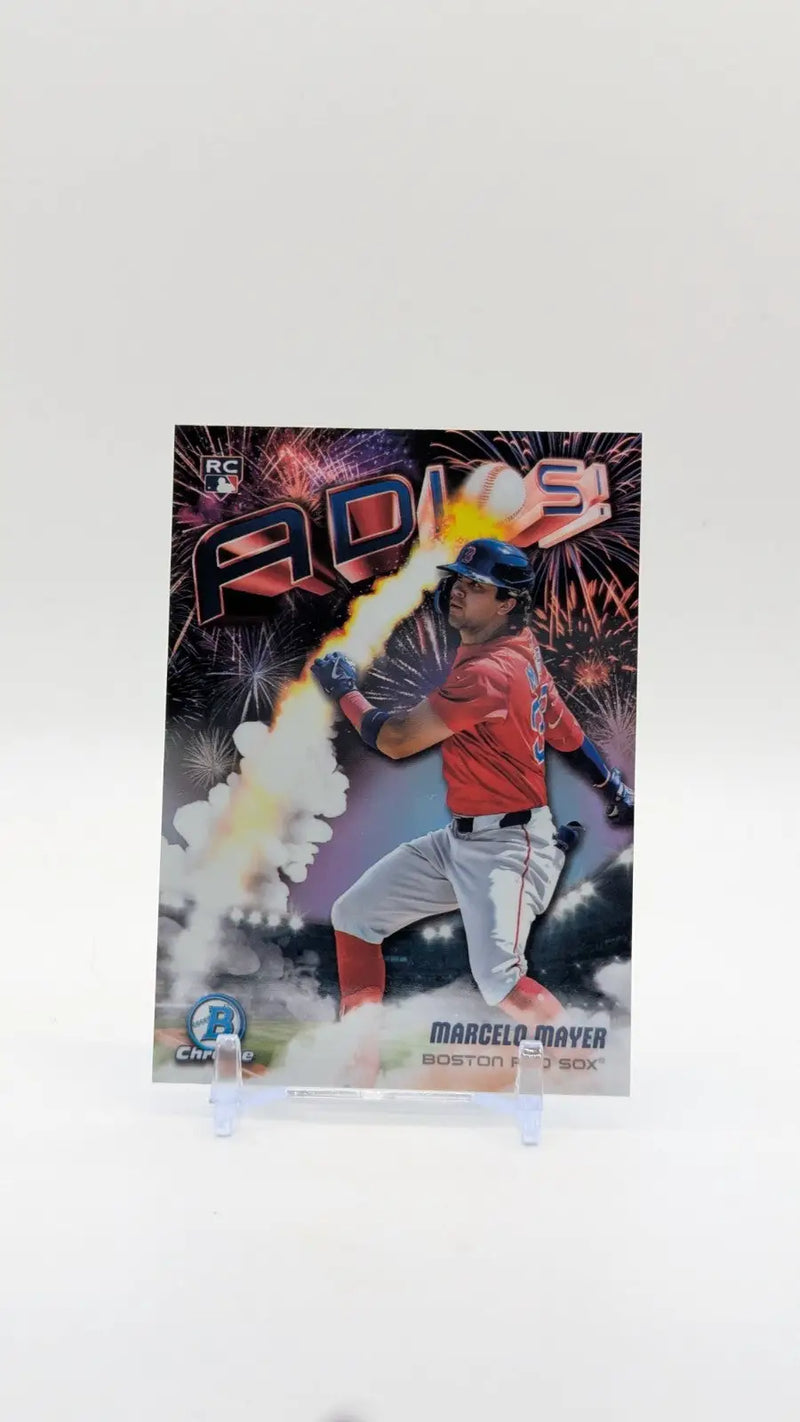 Marcelo Mayer 2025 Bowman Chrome Adios! Rookie Boston Red Sox #AD-2 - Baseball Card Single