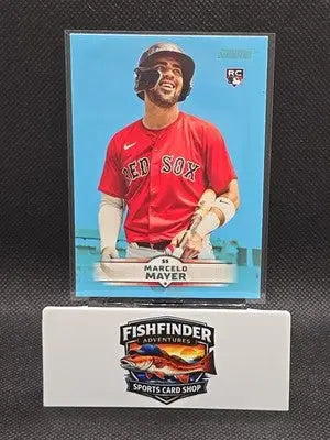 Marcelo Mayer 2025 Stadium Club Light Blue Parallel RC #74 Boston Red Sox - Baseball Card Single