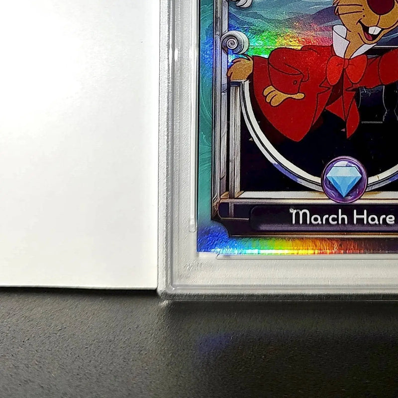 March Hare 2025 Topps Disney Wonder #114 Diamond Card Alice in Wonderland PSA 9