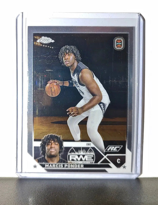 Marcis Ponder Rookie Card 2023-24 Topps Chrome Overtime #92 RWE - Basketball Card Single