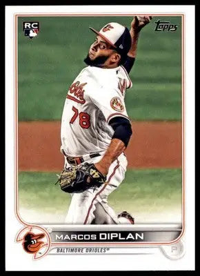 Marcos Diplan Rookie 2022 Topps #517 Baltimore Orioles - Baseball Card Single