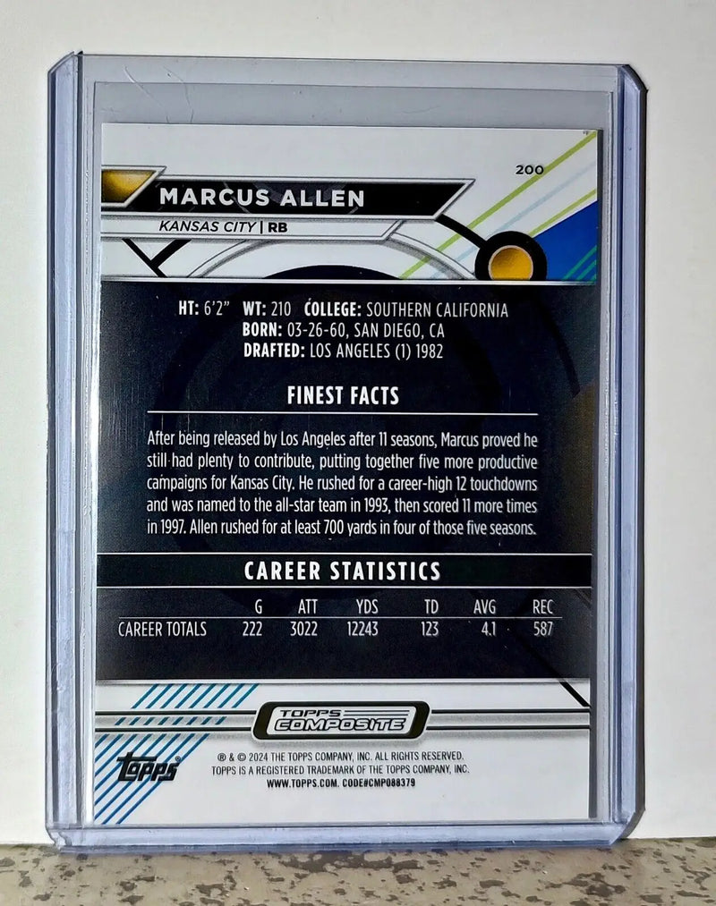 Marcus Allen 2023 Topps Finest NFL #200 Football Card Kansas City Chiefs - Football Card Single