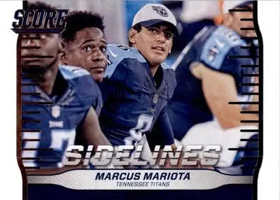 Marcus Mariota - 2016 Score - #10 - Sidelines Football - Football Card Single
