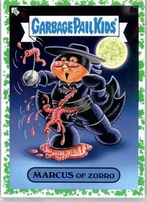 Marcus Of Zorro - 2022 Topps Garbage Pail Kids: Book Worms - #9a - Booger Green - Non-Sports Card Single