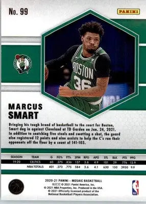 Marcus Smart - 2020-21 Panini Mosaic - #99 - Basketball - Basketball Card Single