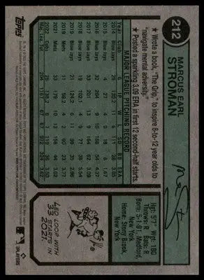 Marcus Stroman 2023 Topps Heritage #212 Chicago Cubs - Baseball Card Single