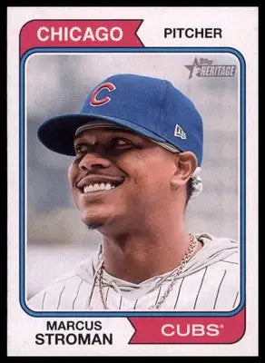Marcus Stroman 2023 Topps Heritage #212 Chicago Cubs - Baseball Card Single