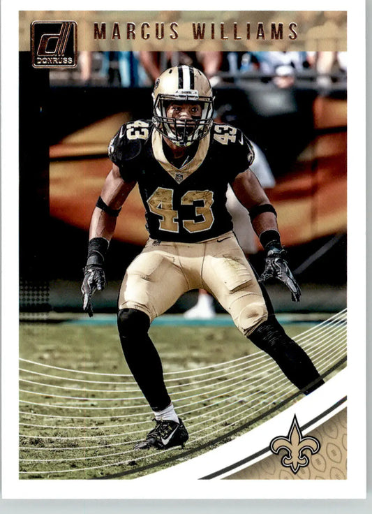 Marcus Williams - 2018 Donruss - #199 - Football - Football Card Single