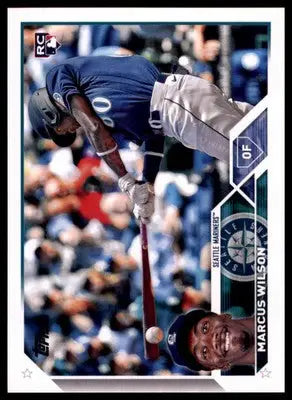 Marcus Wilson Rookie 2023 Topps #138 Seattle Mariners - Baseball Card Single