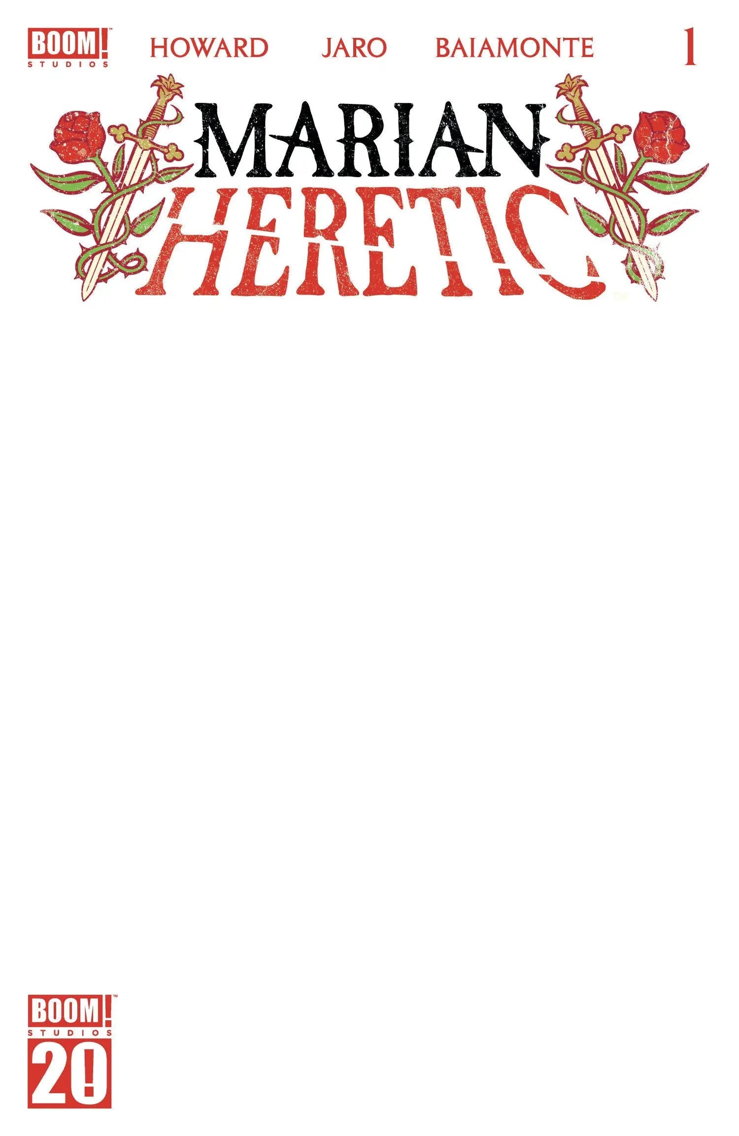 Marian Heretic #1 I White Sketch Variant (Dressed Sketch) - Comic Book