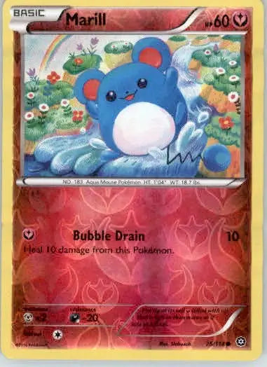 Marill - XY - Steam Siege - 76/114 - Reverse Holo LP - Pokémon Card Single