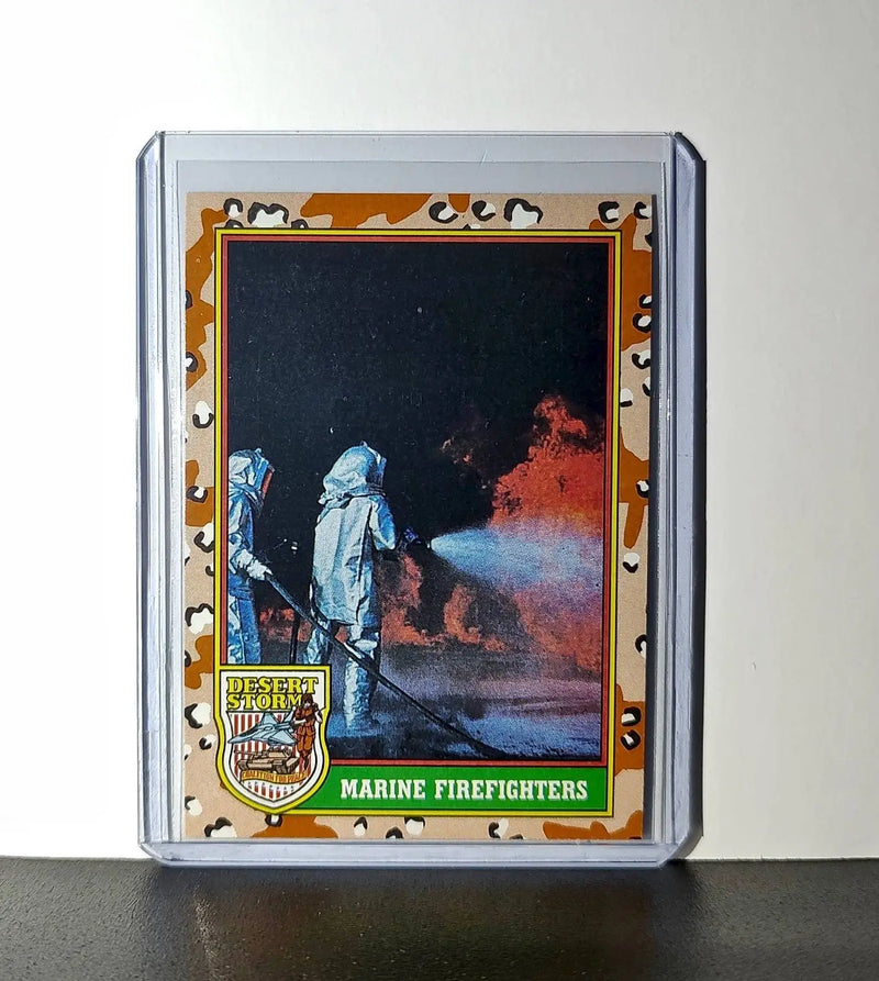 Marine Firefighters 1991 Topps Desert Storm #74 Card - Other