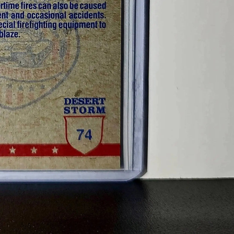 Marine Firefighters 1991 Topps Desert Storm #74 Card - Other