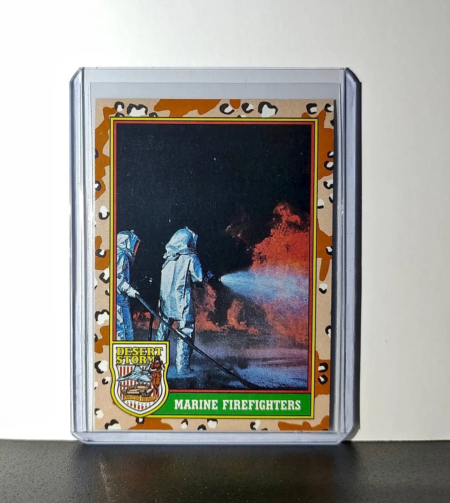 Marine Firefighters 1991 Topps Desert Storm #74 Card - Other