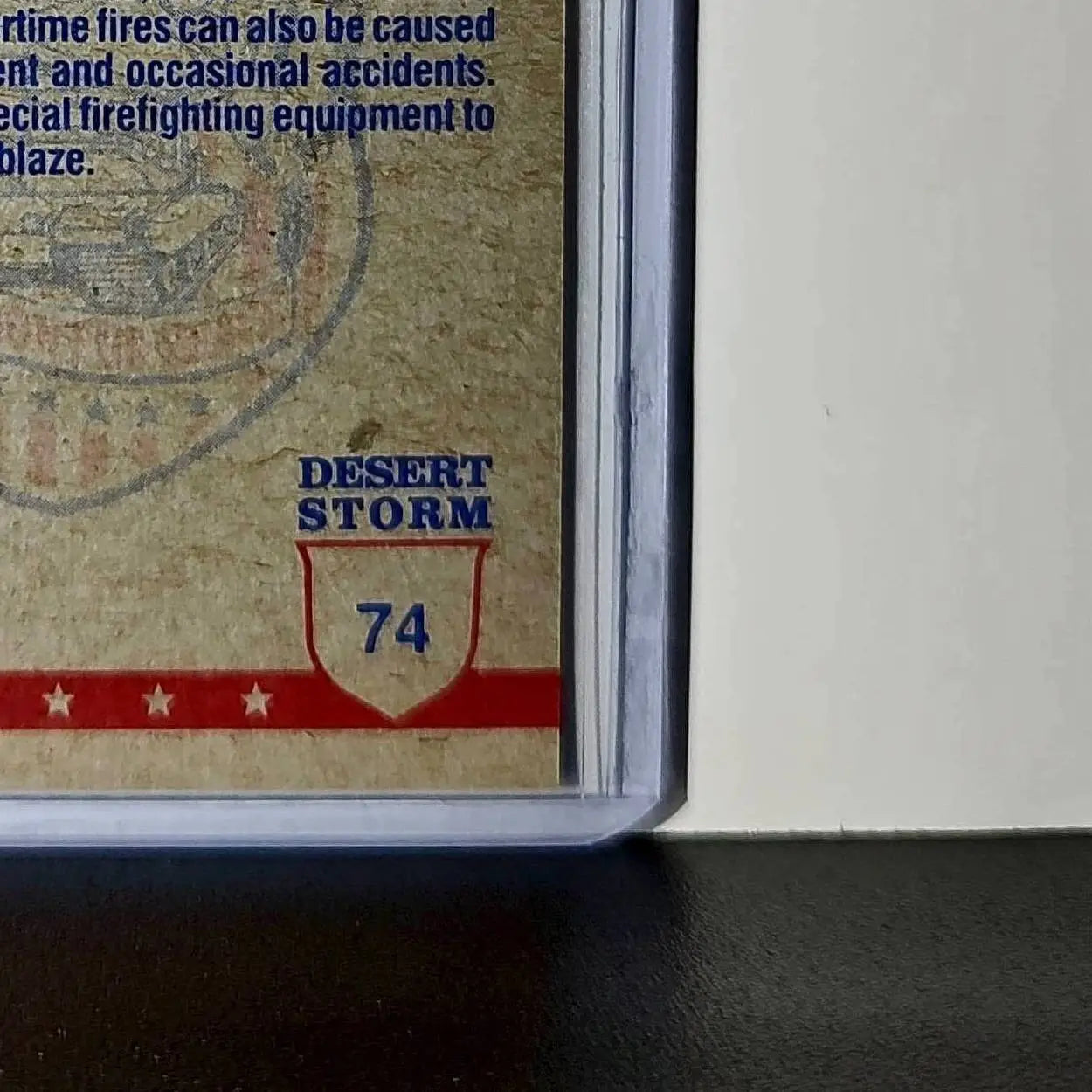 Marine Firefighters 1991 Topps Desert Storm #74 Card - Other