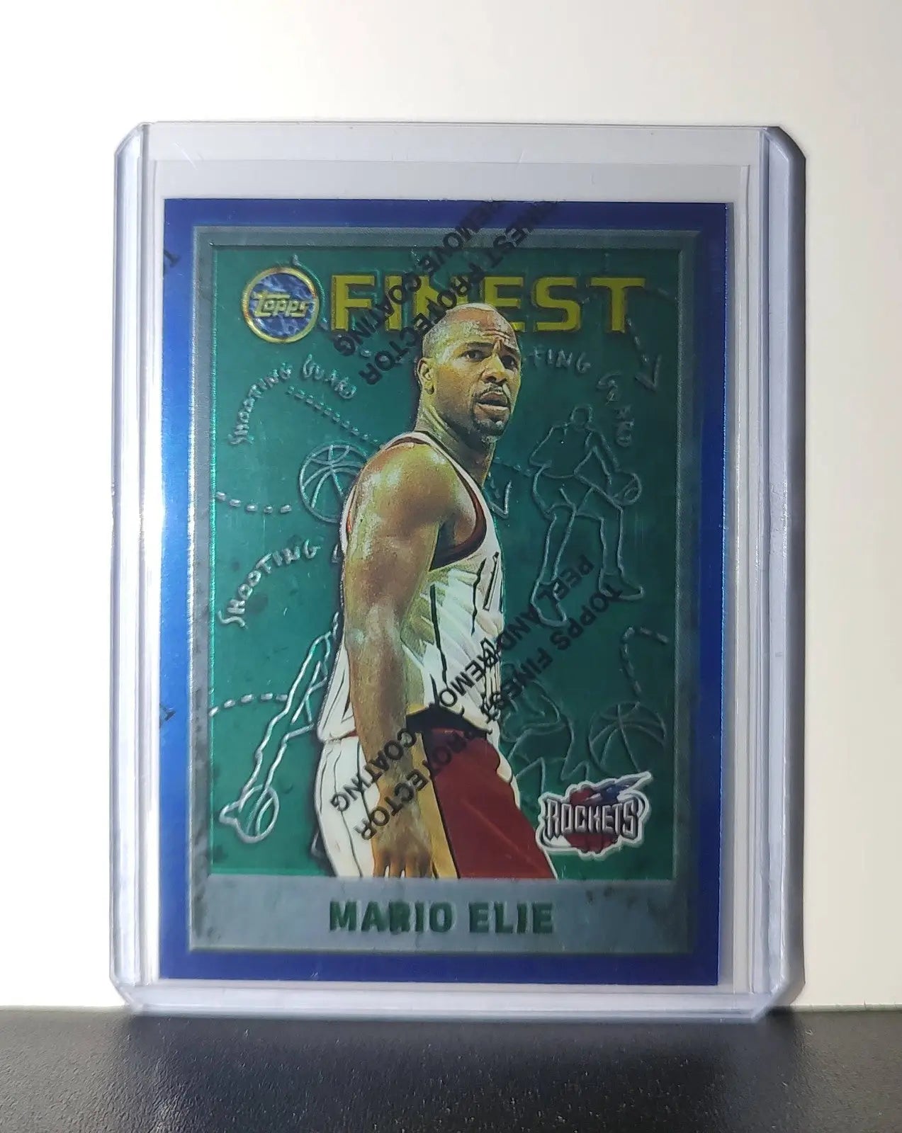 Mario Elie 1995-96 Topps Finest NBA #208 Card Houston Rockets