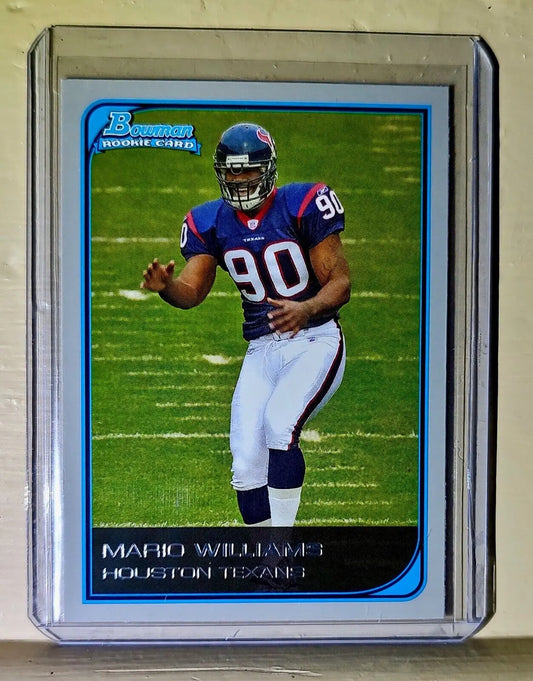 Mario Williams 2006 Topps Bowman Rookie Football #118 NFL Card Texans - Football Card Single