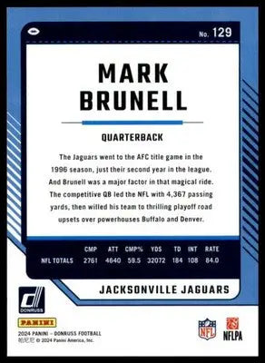 Mark Brunell 2024 Donruss #129 Jacksonville Jaguars - Football Card Single