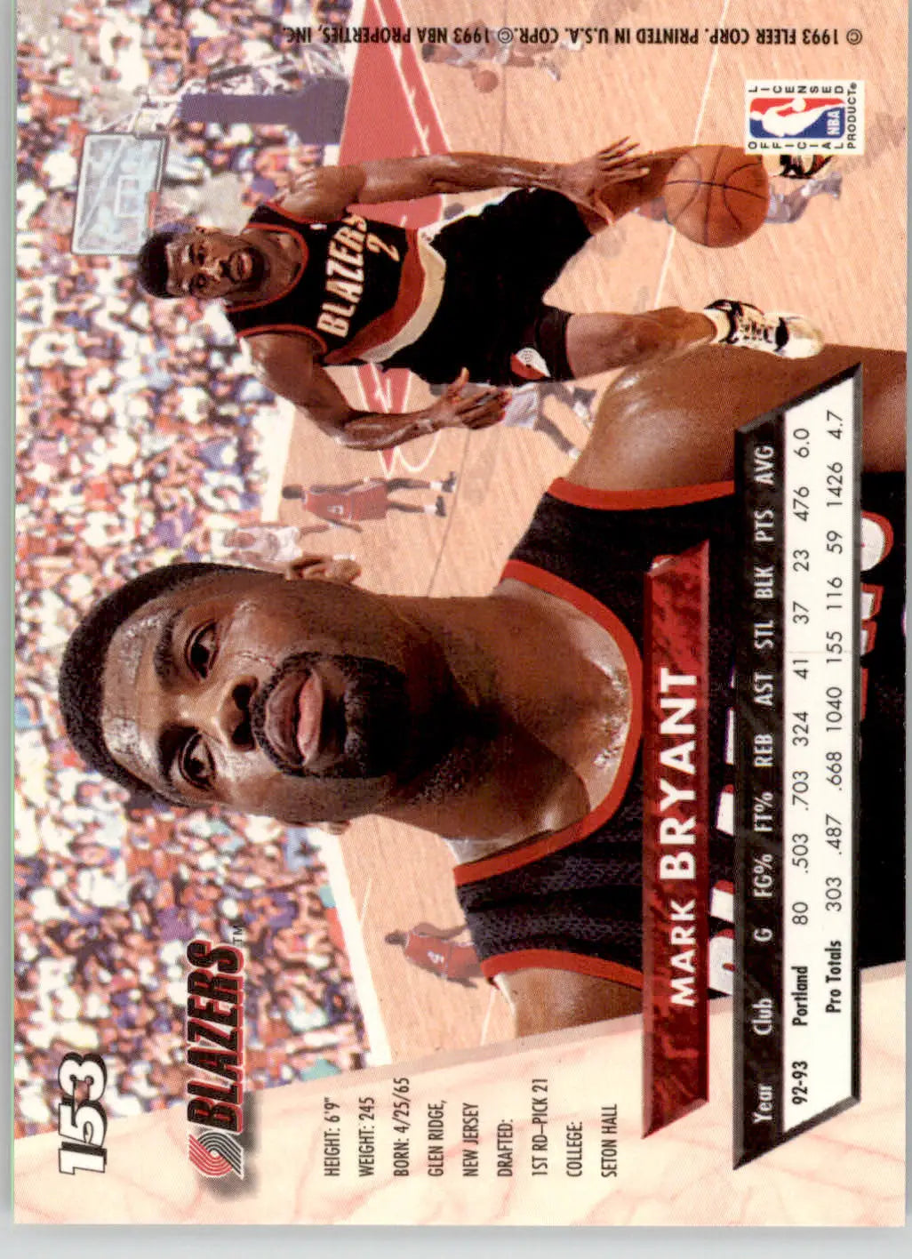 Mark Bryant - 1993-94 Ultra - #153 - Basketball - Basketball Card Single