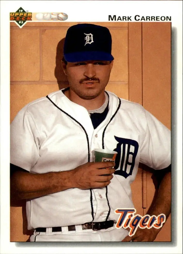 Mark Carreon 1992 Upper Deck MLB #739 Baseball Card Detroit Tigers