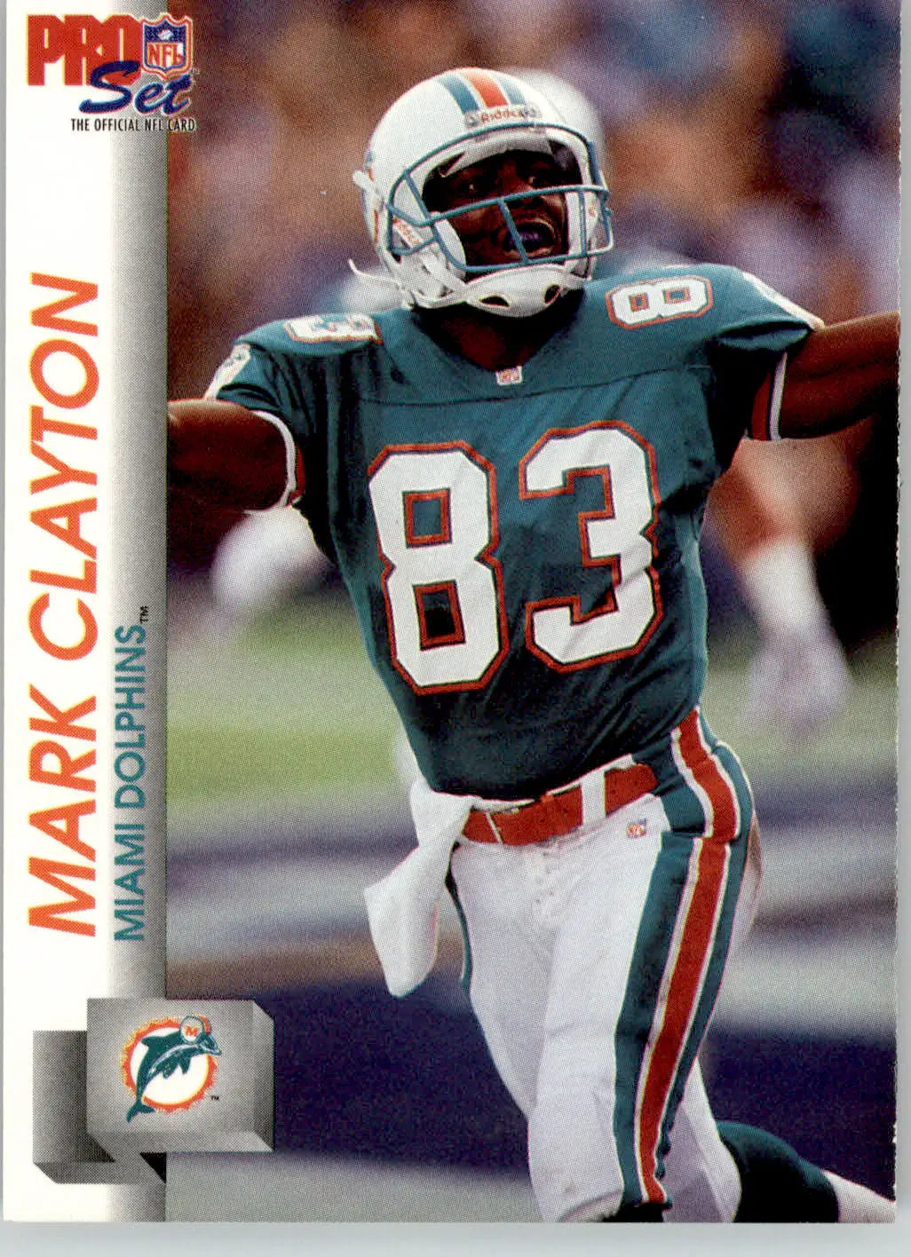 Mark Clayton - 1992 Pro Set - #555 - Football - Football Card Single