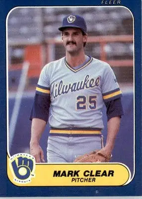 Mark Clear - 1986 Fleer Update - #U-26 - Baseball - Baseball Card Single