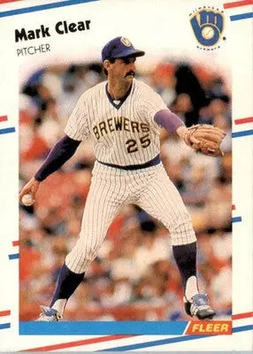 Mark Clear - 1988 Fleer - #160 - Baseball - Baseball Card Single
