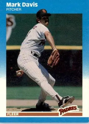 Mark Davis - 1987 Fleer Update - #U-21 - Baseball - Baseball Card Single