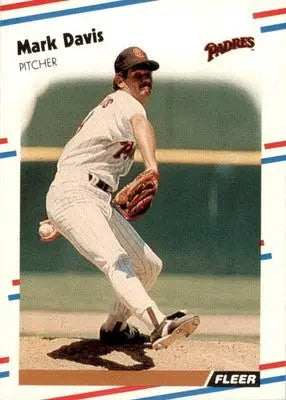 Mark Davis - 1988 Fleer - #581 - Baseball - Baseball Card Single