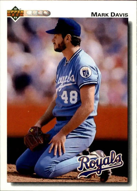 Mark Davis 1992 Upper Deck MLB #607 Baseball Card Kansas City Royals - Baseball Card Single
